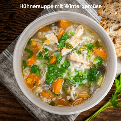 Hühnersuppe mit Wintergemüse